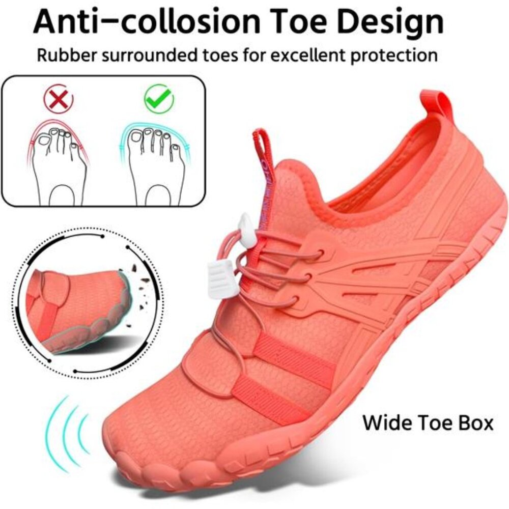 Women Men Quick-Dry Water Shoes Barefoot Non-Slip Hike Beach Aqua Swim Camping - Picture 2 of 11